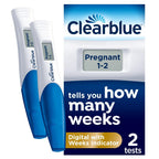 Clearblue Digital Pregnancy Test with Weeks Indicator - 2 Tests - Damaged Box - BBE 11/2028