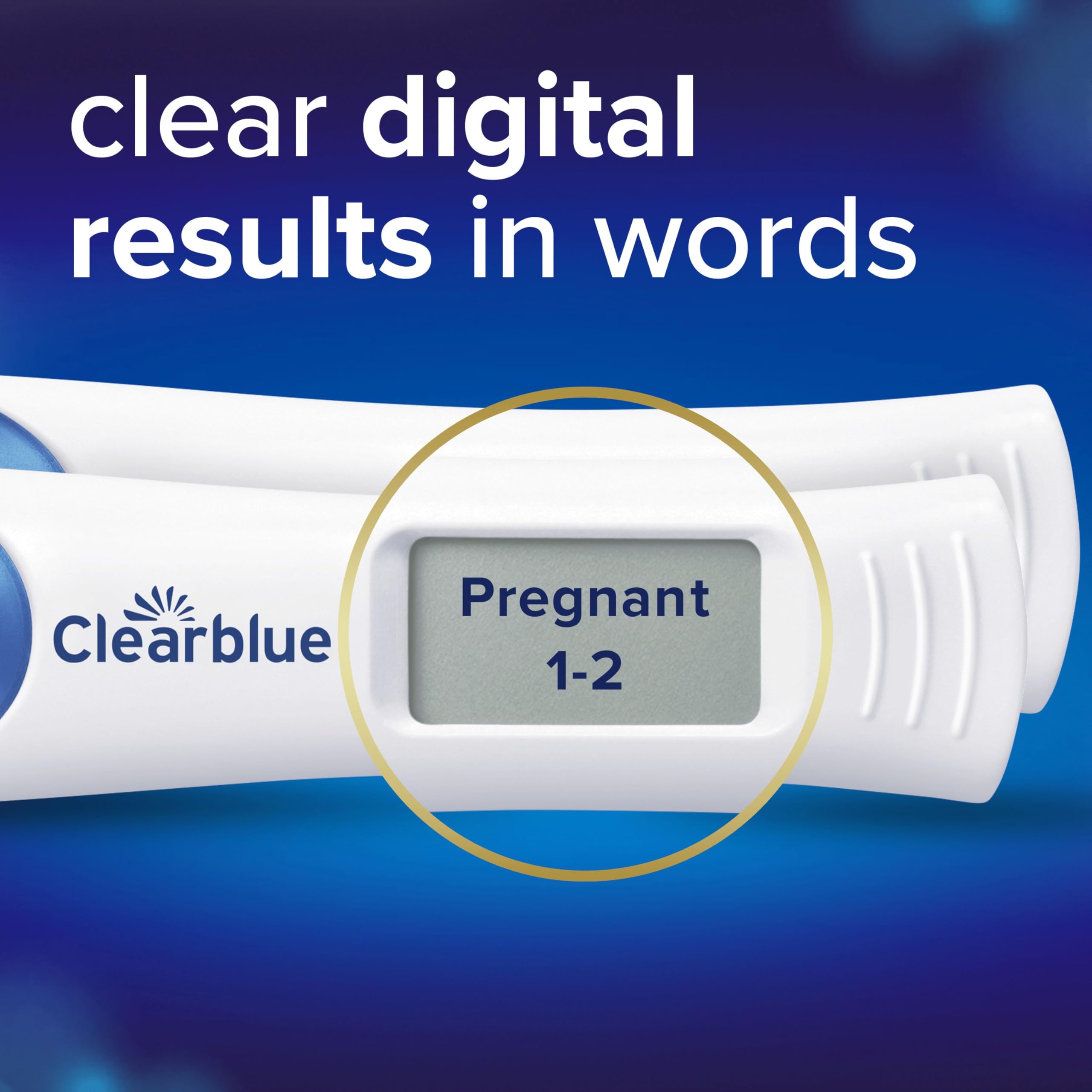 Clearblue Digital Pregnancy Test with Weeks Indicator - 2 Tests - Damaged Box - BBE 11/2028