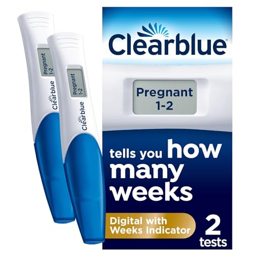 Clearblue Digital Pregnancy Test with Weeks Indicator - 2 Tests - Damaged Box - BBE 11/2028