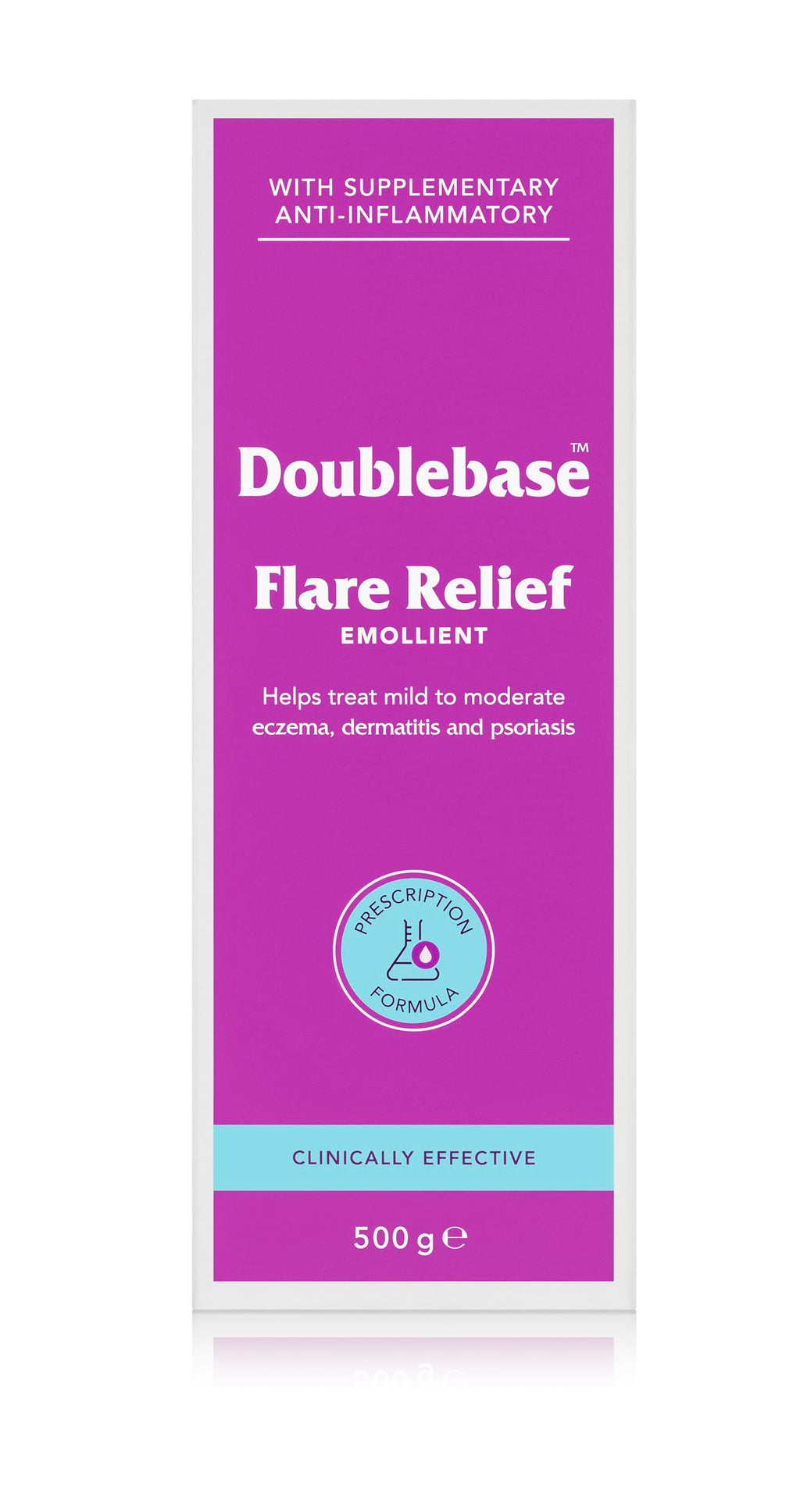 Doublebase Flare Relief Emollient - Dry Skin, Eczema, Psoriasis, Dermatitis Treatment - 500g Pump Pack - Like New - BBE 01/2029