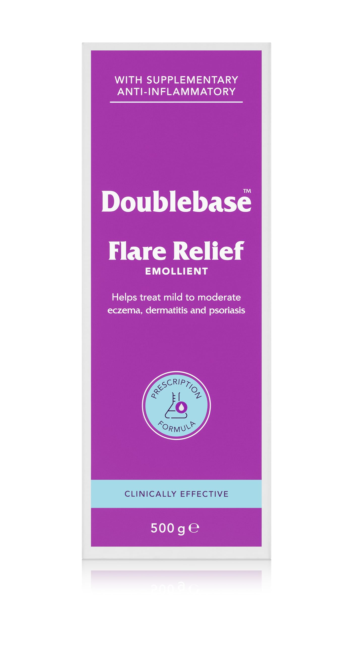 Doublebase Flare Relief Emollient - Dry Skin, Eczema, Psoriasis, Dermatitis Treatment - 500g Pump Pack - Like New - BBE 01/2029