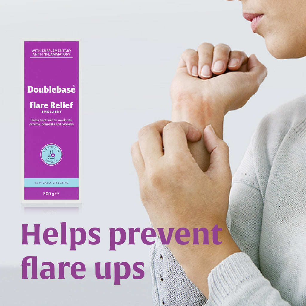 Doublebase Flare Relief Emollient - Dry Skin, Eczema, Psoriasis, Dermatitis Treatment - 500g Pump Pack - Like New - BBE 01/2029