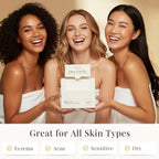 Disposable Face Cloths | SKLIN Glow Cloths - 50 count | Luxury Single-Use Face Towels | Dermatologist Approved | 100% Plant-Based Viscose | Sensitive & Acne-Prone Skin | UK Brand - New
