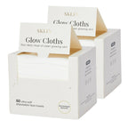 Disposable Face Cloths | SKLIN Glow Cloths - 50 count | Luxury Single-Use Face Towels | Dermatologist Approved | 100% Plant-Based Viscose | Sensitive & Acne-Prone Skin | UK Brand - New