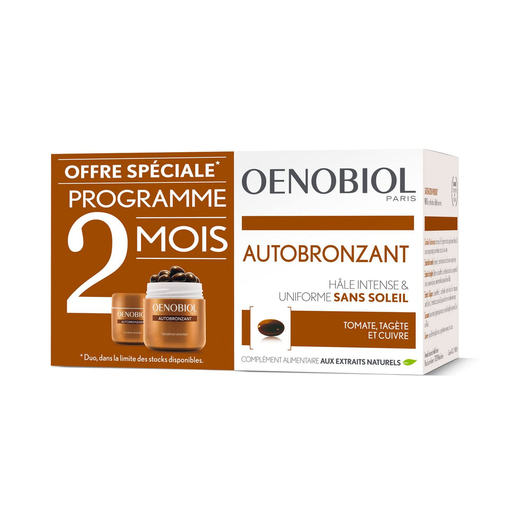 Oenobiol Self-Tanning Luminous Uniform Colour Without Sun - Set of 2 Boxes - Damaged Box - BBE 09/2028