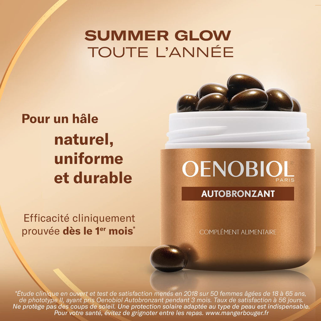 Oenobiol Self-Tanning Luminous Uniform Colour Without Sun - Set of 2 Boxes - Damaged Box - BBE 09/2028