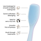 Tangle Teezer Ultimate Detangler Hairbrush - For Wet & Dry Hair - Detangling Brush for All Hair Types - Two-Tiered Teeth Reduce Breakage & Eliminate Knots - Lilac Cloud Blue - Damaged Box