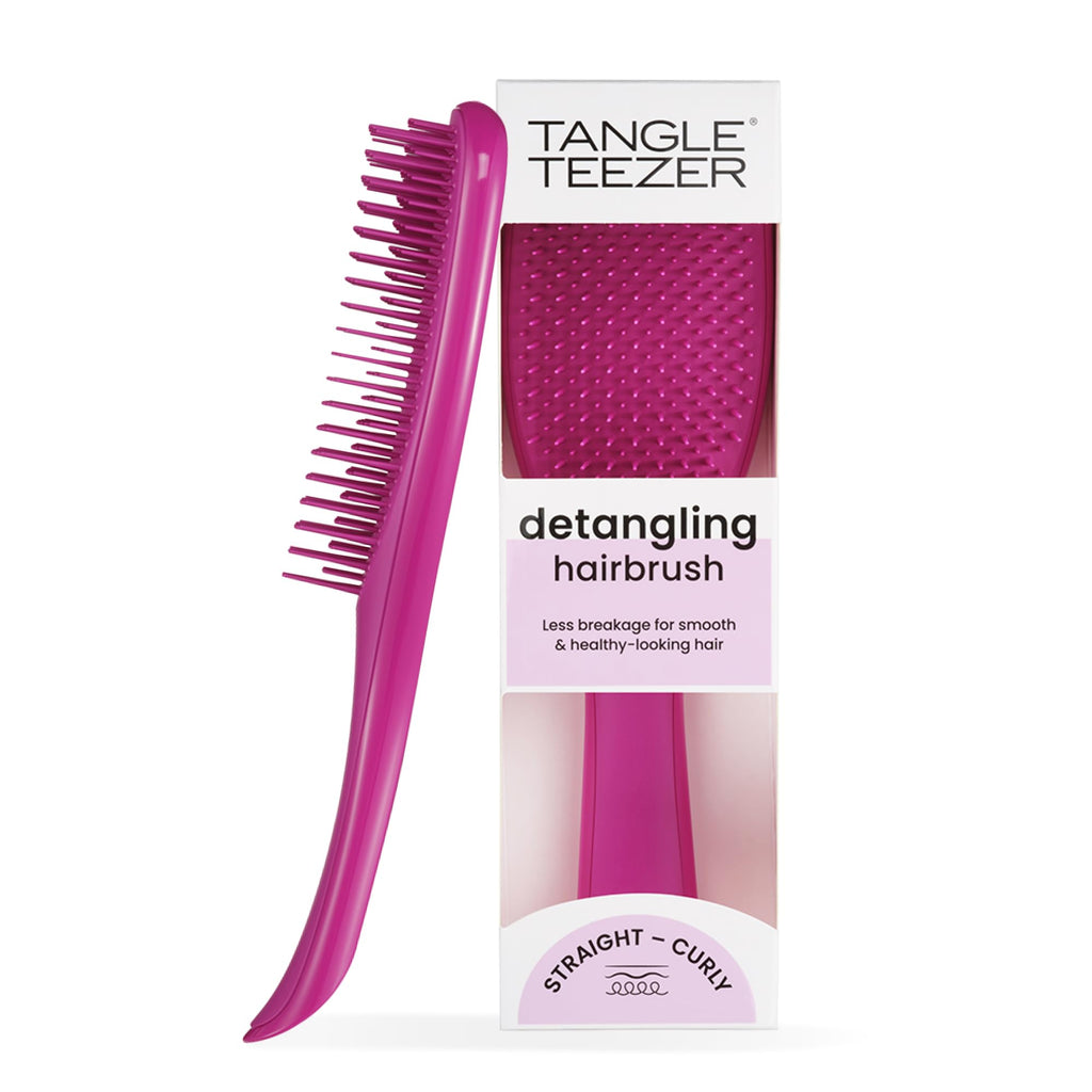 Tangle Teezer Ultimate Detangler Hairbrush - For Wet & Dry Hair - Detangling Brush for All Hair Types - Two-Tiered Teeth Reduce Breakage & Eliminate Knots - Lilac Cloud Blue - Damaged Box
