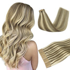 DOORES Human Hair Tape in Extensions, Balayage Dark Brown to Chestnut Brown, 14 inches 10pcs 25g, HIGHLIGHT or SUPPLEMENT, Silky Straight Weft for Summer Party Wedding Daily Work, Reusable - New
