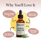 Kitsch Lavender Scent Rosemary Oil for Hair Growth - 60ml - Damaged Box