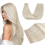 DOORES Human Hair Tape in Extensions, Balayage Dark Brown to Chestnut Brown, 14 inches 10pcs 25g, HIGHLIGHT or SUPPLEMENT, Silky Straight Weft for Summer Party Wedding Daily Work, Reusable - New