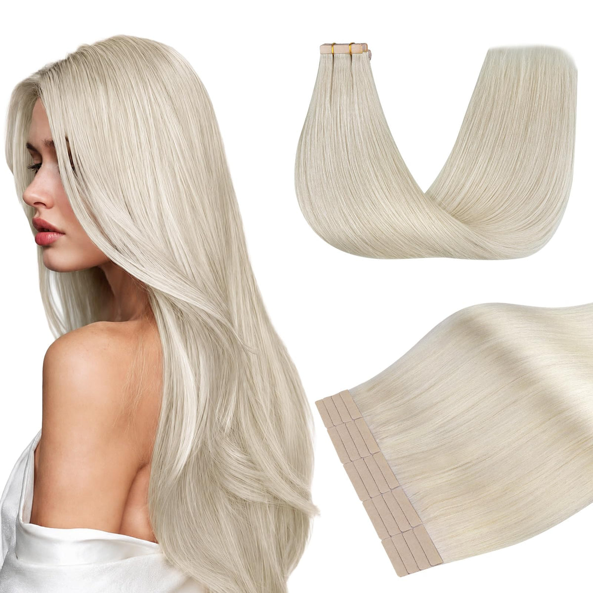 DOORES Human Hair Tape in Extensions, Balayage Dark Brown to Chestnut Brown, 14 inches 10pcs 25g, HIGHLIGHT or SUPPLEMENT, Silky Straight Weft for Summer Party Wedding Daily Work, Reusable - New