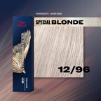 Wella Koleston Perfect MEPlus Special Blonde Permanent Hair Colour, No. 12/96 Special Blonde/Cendre Violet, 60 ml - Damaged Box