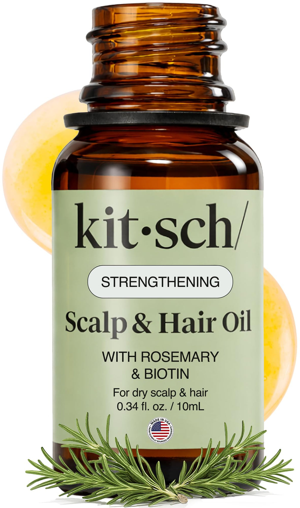 Kitsch Lavender Scent Rosemary Oil for Hair Growth - 60ml - Damaged Box
