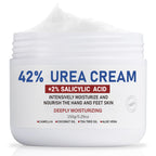 OUKEYA Urea Cream 42% plus Salicylic Acid 2%, Urea Foot Hand Cream for Dry Cracked Feet, Heels, Elbows, Salicylic Acid Cream for Moisturizer, Removes Corns Calluses Dead Skin and Softens Toenails - New - BBE 11/2029