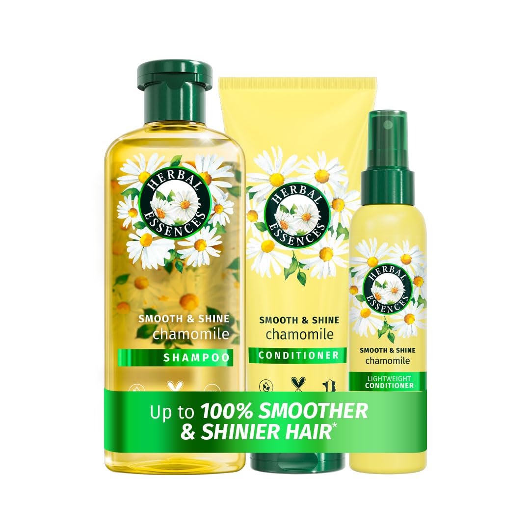 Herbal Essences Chamomile Shampoo & Conditioner Set, Leave In Treatment - Damaged Box