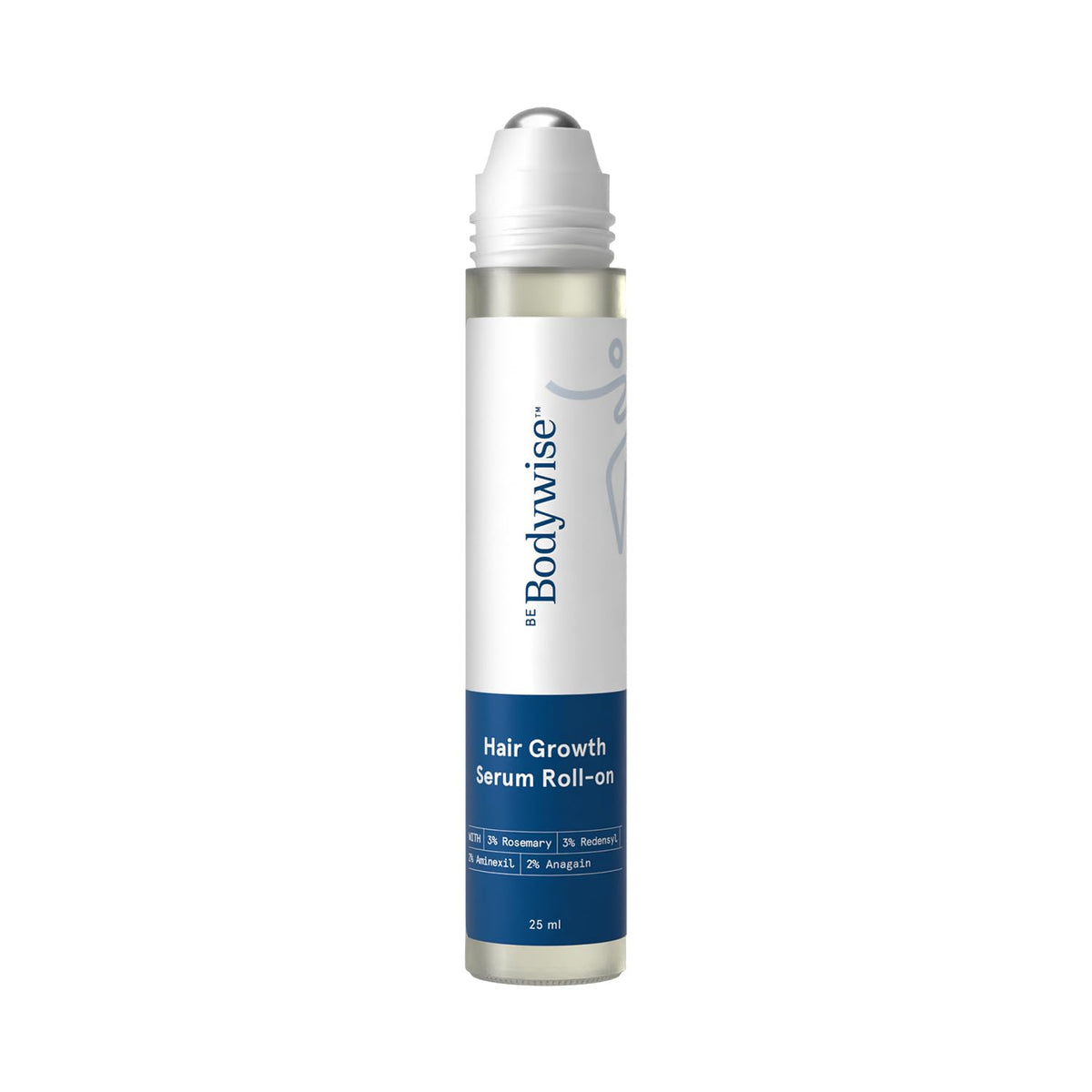 Be Bodywise Rosemary Hair Growth Serum (Roll On) | 3% Redensyl & 2% Anagain | Hair fall control serum for Women & Men | Promotes Hair Growth & Stimulates Hair Follicles | For All Hair Types | 25ml - New