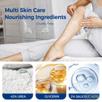 OUKEYA Urea Cream 42% plus Salicylic Acid 2%, Urea Foot Hand Cream for Dry Cracked Feet, Heels, Elbows, Salicylic Acid Cream for Moisturizer, Removes Corns Calluses Dead Skin and Softens Toenails - New - BBE 11/2029