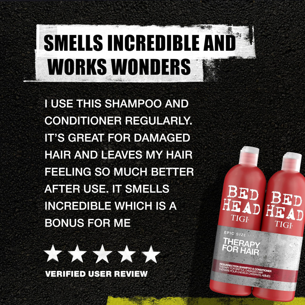 Bed Head by TIGI Resurrection Shampoo & Conditioner, Set 2x 750ml - New