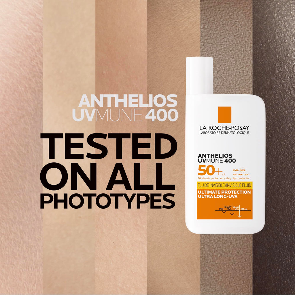 La Roche-Posay Anthelios UVMune 400 Invisible Fluid SPF50+ Sunscreen, 50ml - New - BBE 08/2028