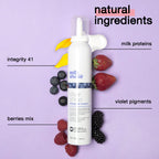 milk_shake | Silver Shine Whipped Cream 200 ml, Specific Anti-Yellow Leave-In Conditioning Foam for Blond or Grey Hair, with Violet Pigment, Made in Italy - New