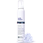 milk_shake | Silver Shine Whipped Cream 200 ml, Specific Anti-Yellow Leave-In Conditioning Foam for Blond or Grey Hair, with Violet Pigment, Made in Italy - New