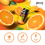 Warrior Rage Energy Shots - 12 x 60ml Tropical Sourz Pre Workout Drink - Ready to Drink Energy Shot - Damaged Box - BBE 03/2027