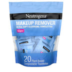 Neutrogena Makeup Remover Cleansing Towelette Singles Individually Wrapped, 20 Pre-moistened Towelettes - New