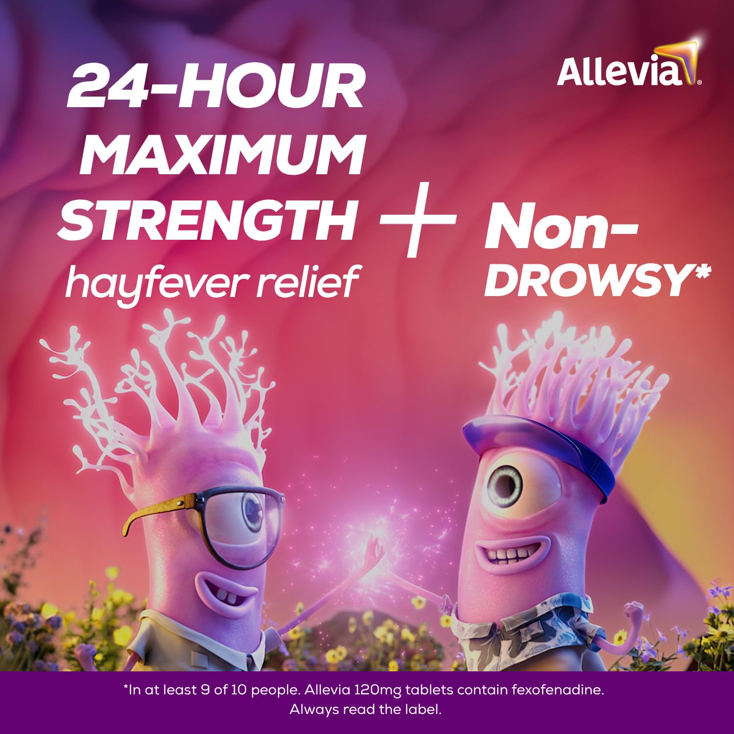 Allevia Allergy Relief Tablets 120mg Fexofenadine - 90 Tablets (3x 30) - 24hr Hayfever Pet Dust Mould Non-Drowsy - New - BBE 12/2028