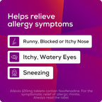 Allevia Allergy Relief Tablets 120mg Fexofenadine - 90 Tablets (3x 30) - 24hr Hayfever Pet Dust Mould Non-Drowsy - New - BBE 12/2028