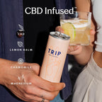 TRIP Sparkling Drink - Low Calorie Vegan Mixed Pack - 12 x 250ml Cans - CBD Infused Refreshment - Damaged Box - BBE 01/2028