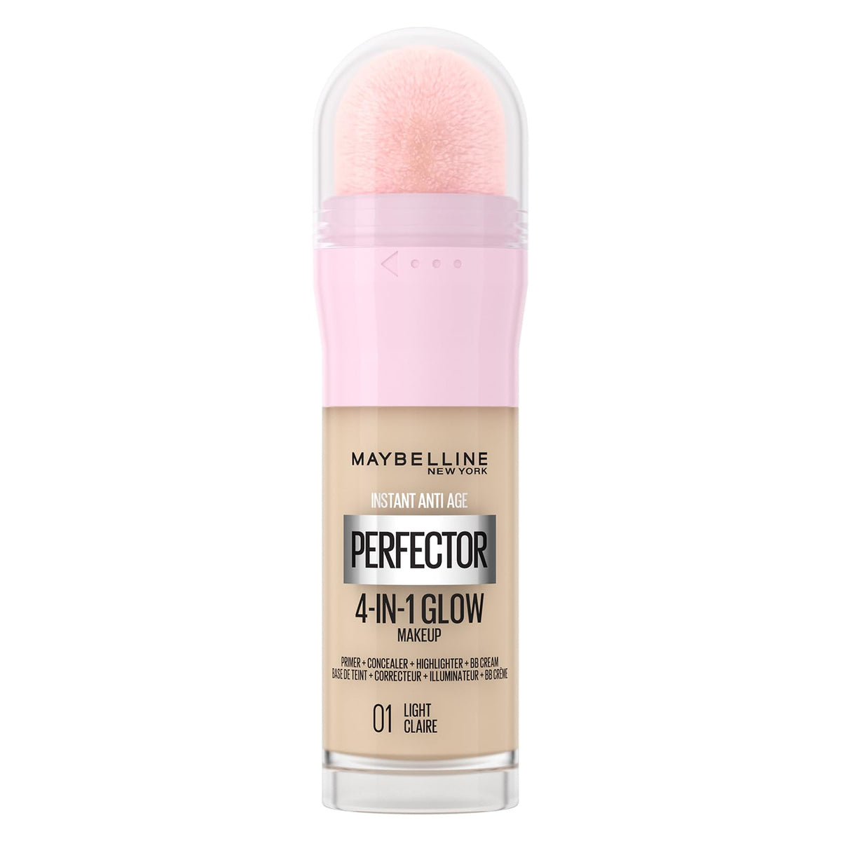 Maybelline Primer 4 in 1 Instant Anti Age Rewind Perfector, 0.5 Fair Light - Damaged Box