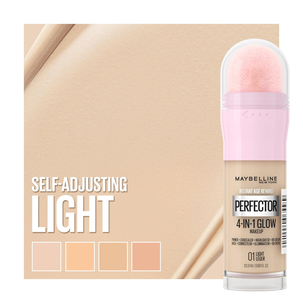 Maybelline Primer 4 in 1 Instant Anti Age Rewind Perfector, 0.5 Fair Light - Damaged Box