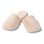 Eco Bath London Natural Toweling Slippers - Luxury 100% Organic Cotton, Ultra Soft, Machine Washable Indoor Slippers for Bath and Home, S Size (4-5) - New