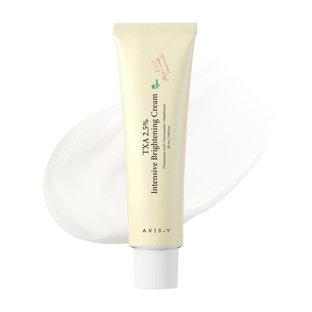 AXIS-Y TXA 2.5% Intensive Brightening Cream - Tranexamic Acid, Niacinamide & Glutathione for Hyperpigmentation & Dark Spot Corrector - Vegan Korean Skin Care Moisturizer Face Cream - 50ml/1.69 fl. oz. - New - BBE 01/2029