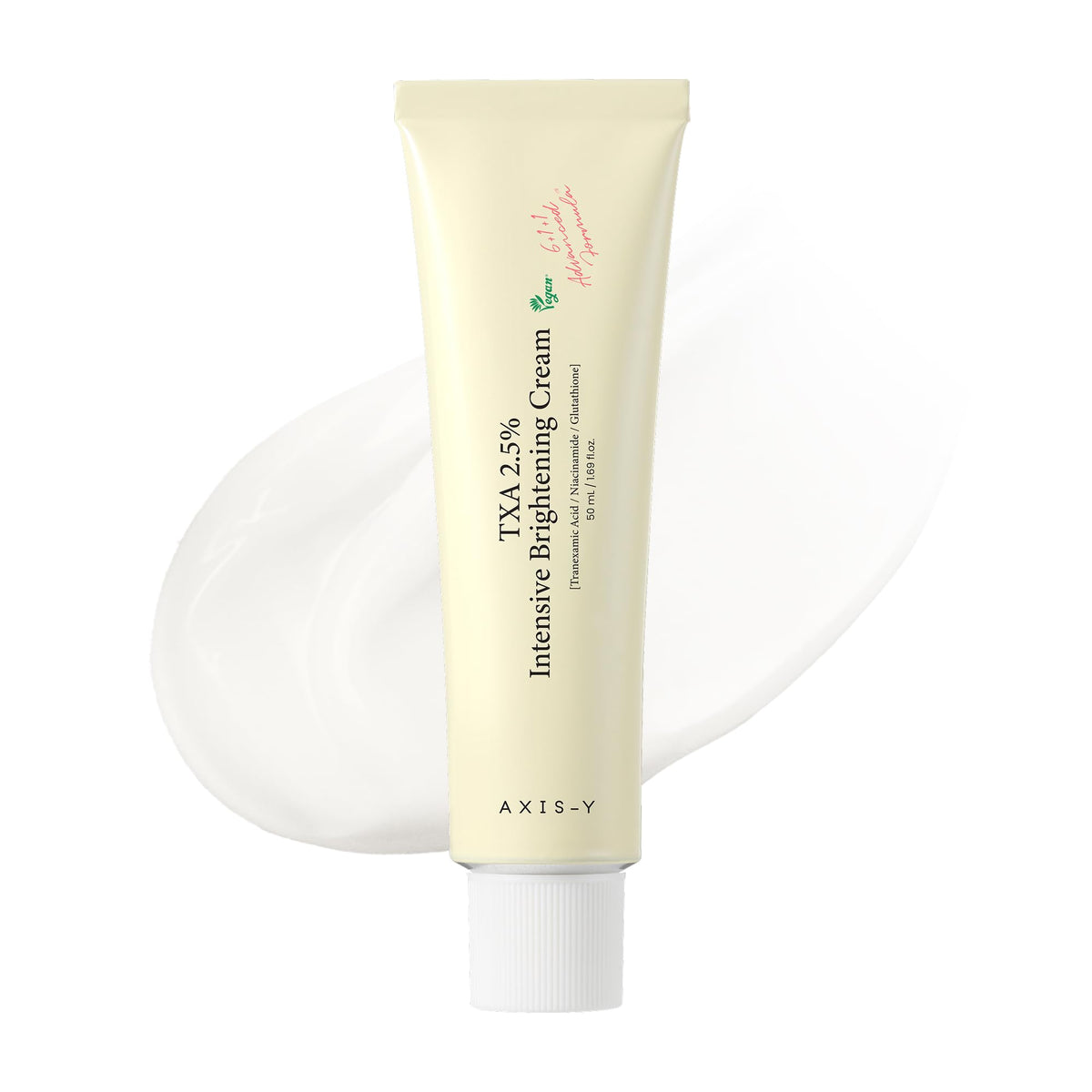 AXIS-Y TXA 2.5% Intensive Brightening Cream - Tranexamic Acid, Niacinamide & Glutathione for Hyperpigmentation & Dark Spot Corrector - Vegan Korean Skin Care Moisturizer Face Cream - 50ml/1.69 fl. oz. - New - BBE 01/2029