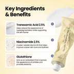 AXIS-Y TXA 2.5% Intensive Brightening Cream - Tranexamic Acid, Niacinamide & Glutathione for Hyperpigmentation & Dark Spot Corrector - Vegan Korean Skin Care Moisturizer Face Cream - 50ml/1.69 fl. oz. - New - BBE 01/2029