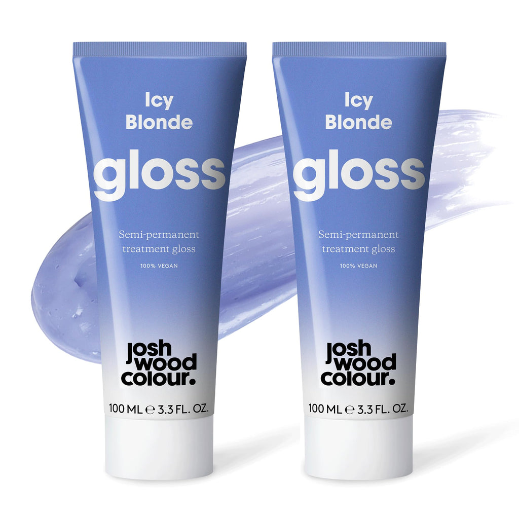 Josh Wood Hair Gloss Icy Blonde, Semi-Permanent Colour Toner, Vegan, 100ml - Damaged Box