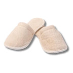 Eco Bath London Natural Toweling Slippers - Luxury 100% Organic Cotton, Ultra Soft, Machine Washable Indoor Slippers for Bath and Home, S Size (4-5) - New