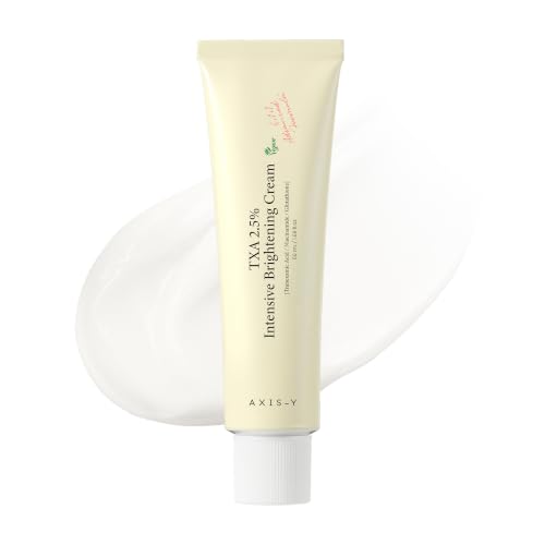 AXIS-Y TXA 2.5% Intensive Brightening Cream - Tranexamic Acid, Niacinamide & Glutathione for Hyperpigmentation & Dark Spot Corrector - Vegan Korean Skin Care Moisturizer Face Cream - 50ml/1.69 fl. oz. - New - BBE 01/2029