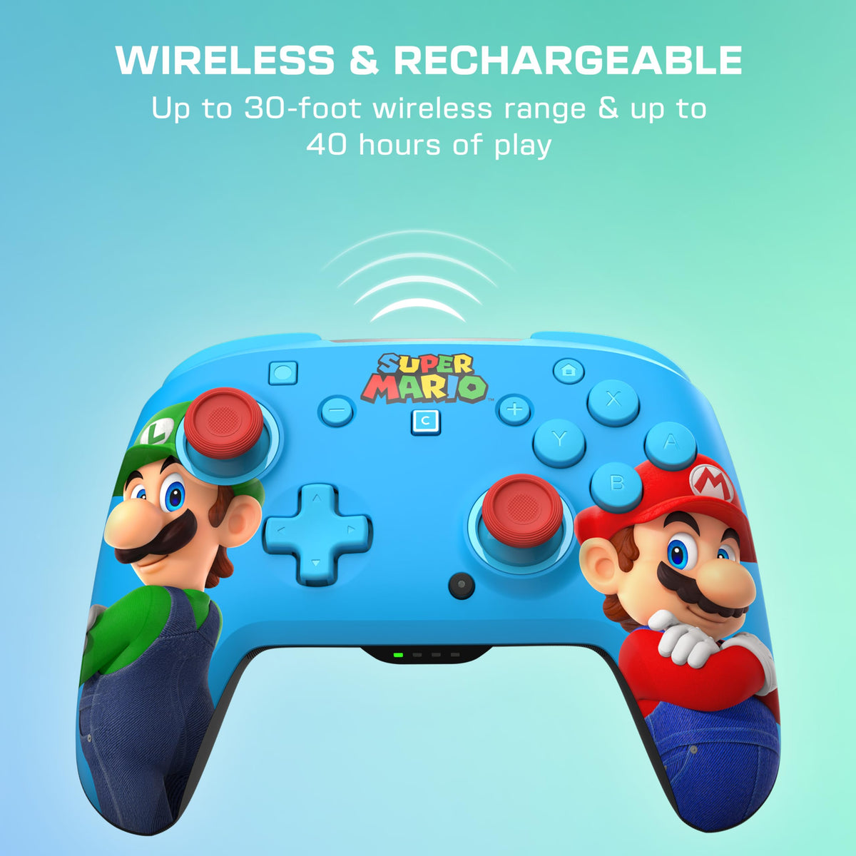 Turtle Beach Rematch Wireless Controller: Mario & Luigi, Nintendo Switch 2 - New