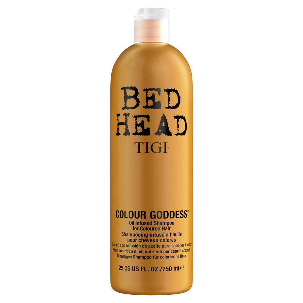 TIGI Bed Head Colour Goddess Shampoo - Coloured Hair, Sulphate-Free, Keratin, Coconut Oil, Frizz Control, Shine, 750ml - New