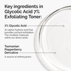 The Ordinary Glycolic Acid 7% Exfoliating Toner, Brightening and Smoothing Daily Toner for More Even-Looking Skin Tone, 240ml - New