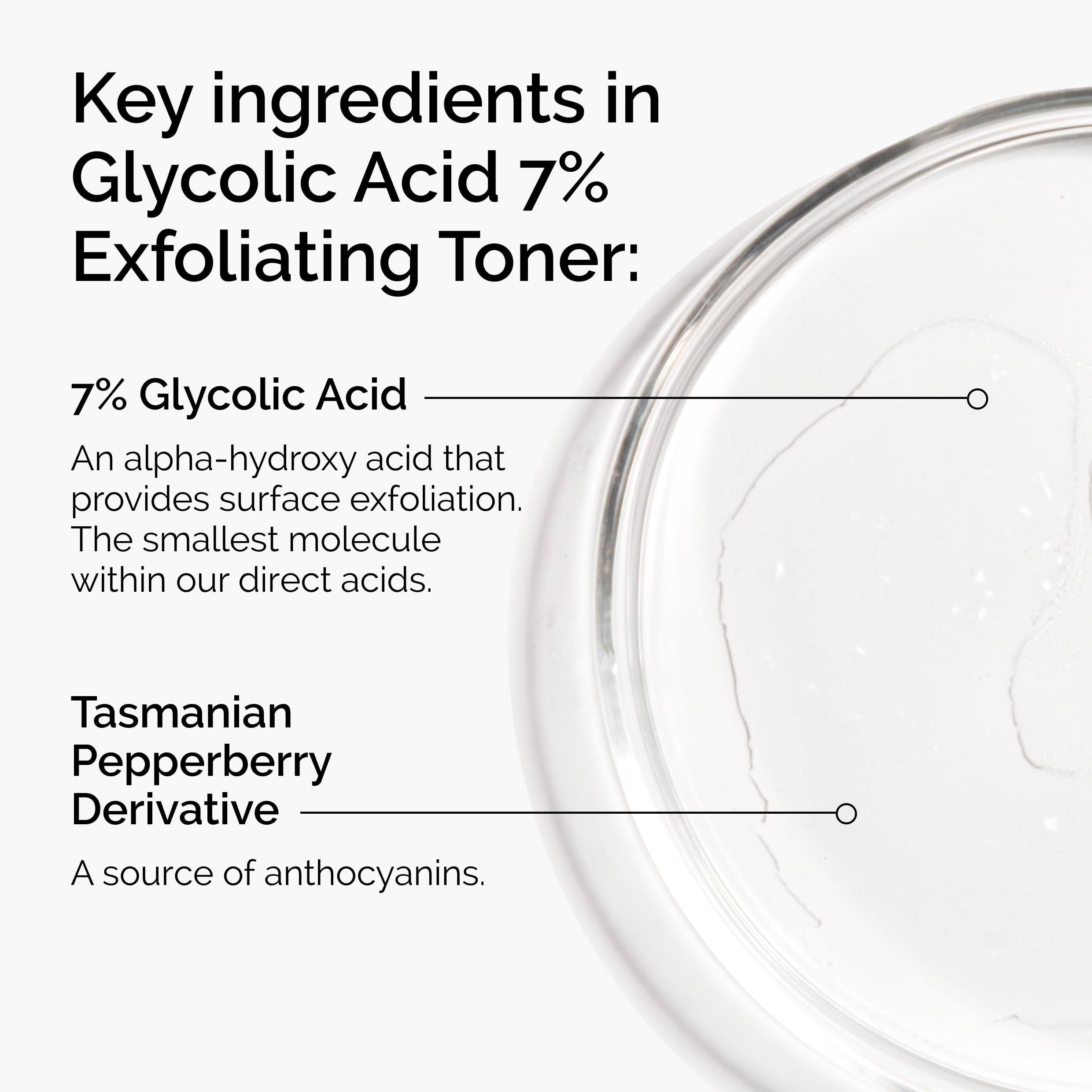 The Ordinary Glycolic Acid 7% Exfoliating Toner, Brightening and Smoothing Daily Toner for More Even-Looking Skin Tone, 240ml - New