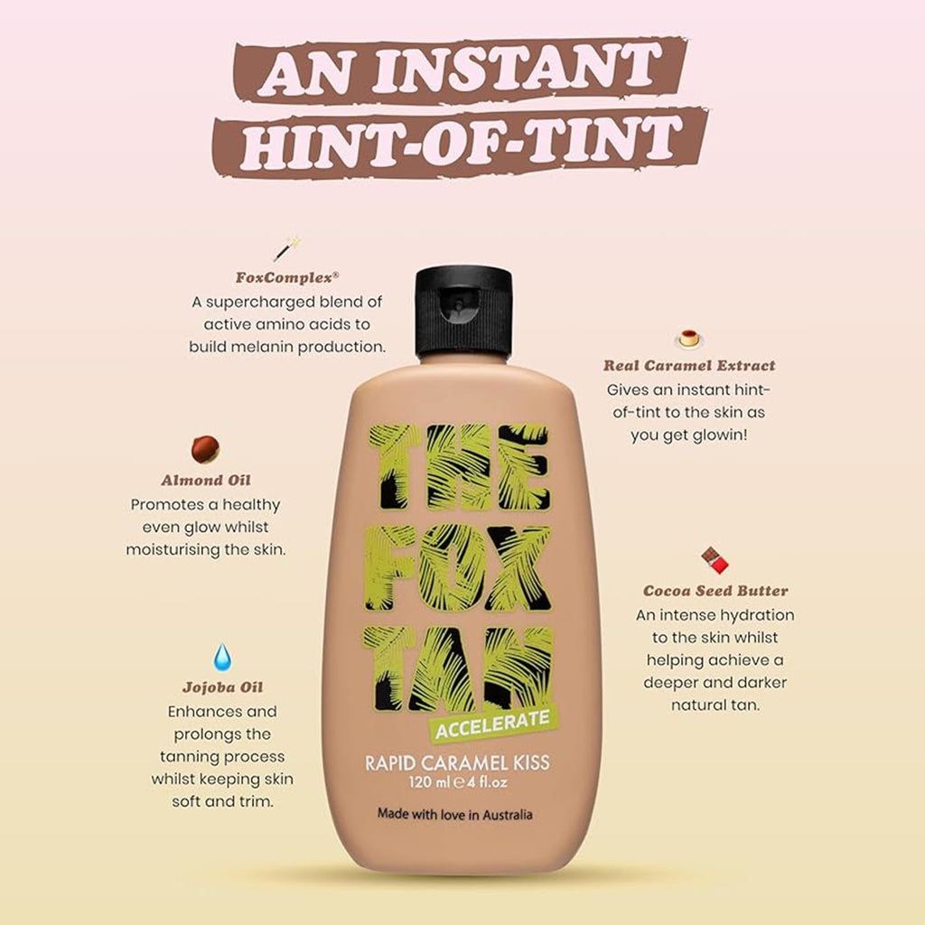 The Fox Tan Rapid Caramel Kiss, 120ml - New