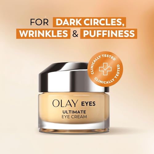 Olay Ultimate Eye Cream for Dark Circles, Wrinkles & Puffiness, 15ml - New