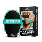 Dermasuri Exfoliating Body Scrubber Glove, Exfoliating Glove, Black (1 Pk) - Damaged Box
