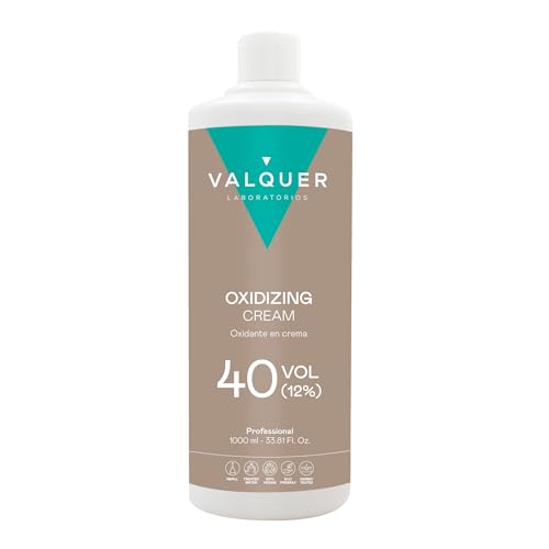 Valquer Stabilized Hydrogen Peroxide Cream 40 Volume 12% - Hair Colour Oxidizer Bleach Developer 1L - New