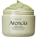 Arencia Korean Rice Mochi Face Cleanser - Face Mask, Foaming Cleanser, Gentle Scrub All in One - Deep Cleansing, Moisturizing, Pore Minimizing, Removing Blackhead- with Rice Water & Green Tea, Mugwort - New - BBE 03/2029