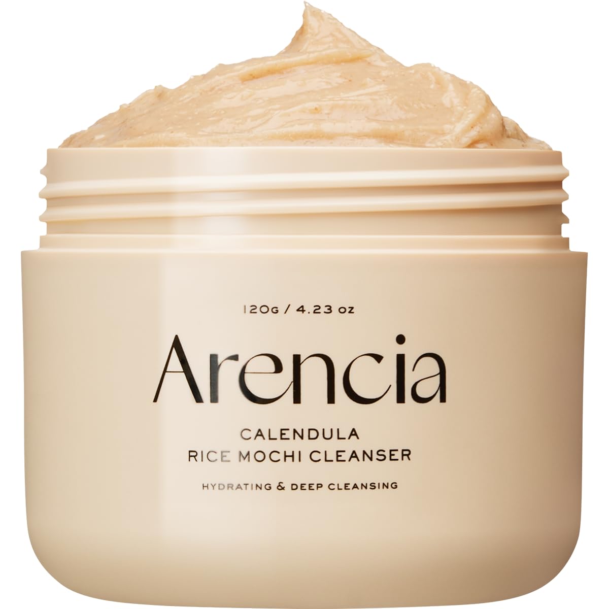 Arencia Korean Rice Mochi Face Cleanser - Face Mask, Foaming Cleanser, Gentle Scrub All in One - Deep Cleansing, Moisturizing, Pore Minimizing, Removing Blackhead- with Rice Water & Green Tea, Mugwort - New - BBE 03/2029